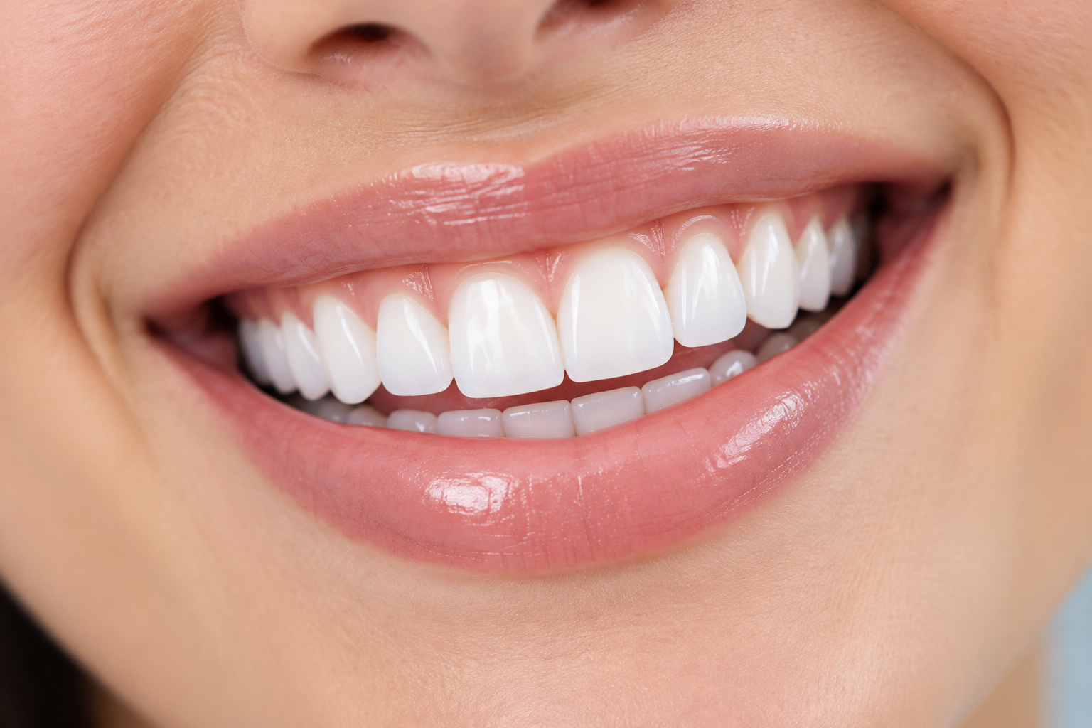 Close-up of a natural, confident smile